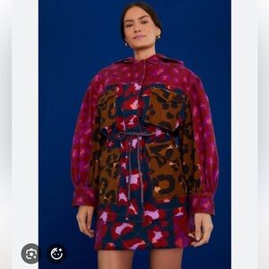 FARM Rio Mixed Leopards Canvas Jacket